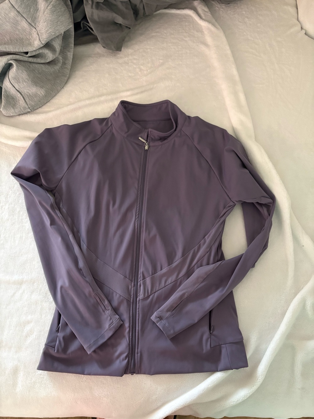 Women's Purple Full-Zip Bomber Jacket